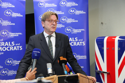 Guy Verhofstadt, leader of ALDE, and a European Parliament negotiator on the UK's membership of the EU