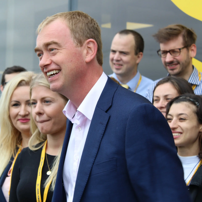 Tim Farron arriving at Autumn 2016 Conference