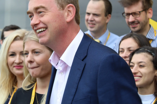 Tim Farron arriving at Autumn 2016 Conference